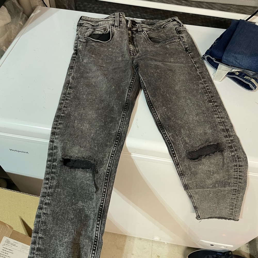 Zara Women's Grayish black and Blue Jeans - Picture 6 of 10